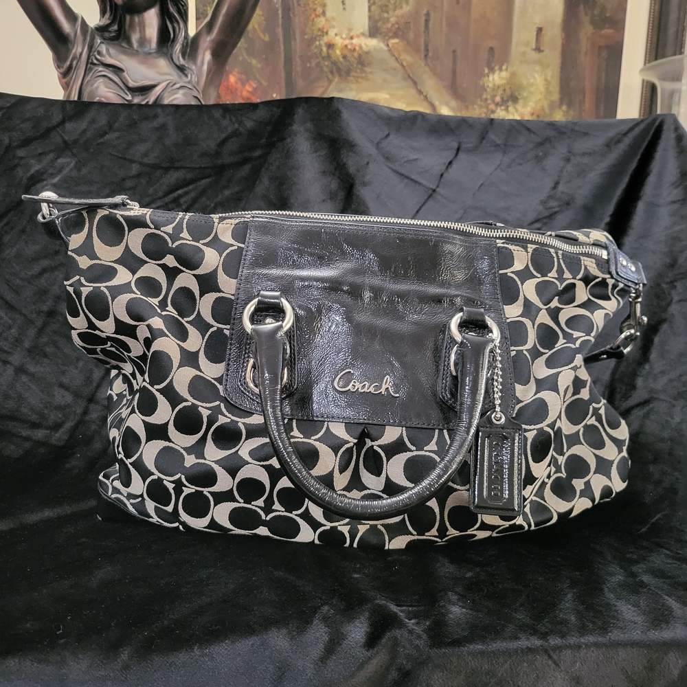 Coach Black and Gray Women's Bag